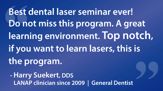 Best dental laser seminar ever!