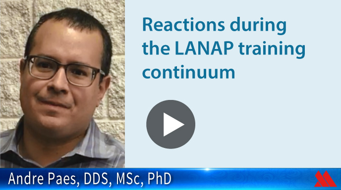 Reactions during the LANAP training continuum