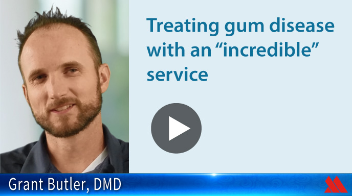 Treating gum disease with an 